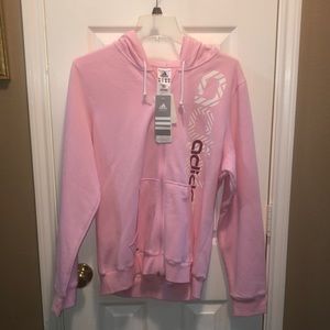 NWT Ladies Large Adidas zip up hoodie